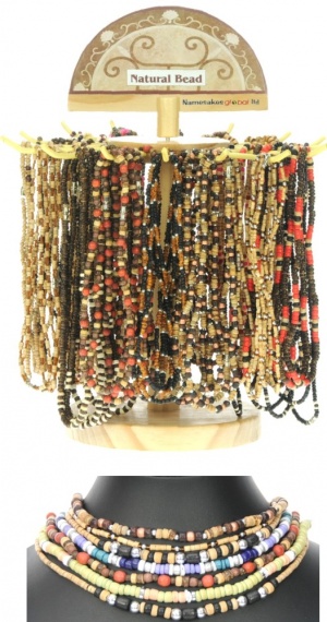 Necklaces - Natural Bead Range (Pack Size 120)